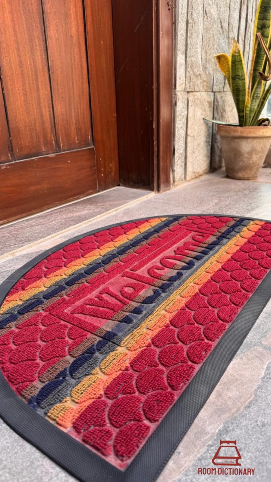 Welcome Message Door Mat